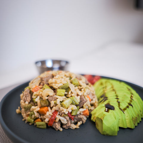 beef-fried-brown-rice-with-vegetable